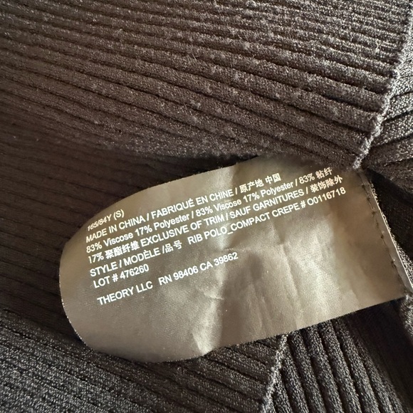 Theory Ribbed Polo - Picture 6 of 6